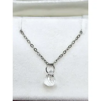 Náhrdelník Náhrdelník Křišťál - fazetovaná kapka malá