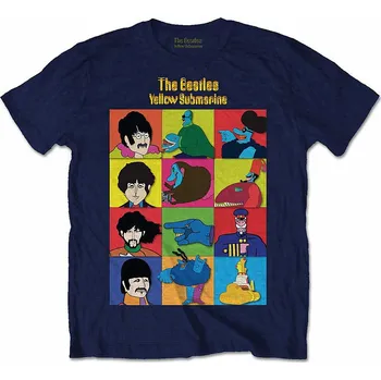 Karnevalový kostým The Beatles tričko, Submarine Characters Navy, dětské M velikost M věk (7-8 let)