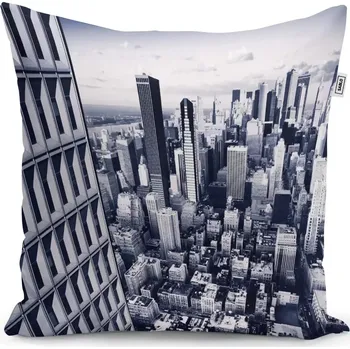 Polštář Dekorační polštář Mrakodrapy 2 - Sablio - 40x40 cm