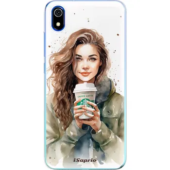 Odolné silikonové pouzdro iSaprio - Girl with latte - Xiaomi Redmi 7A