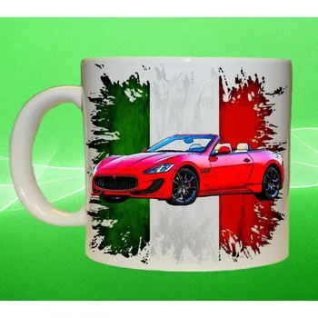 hrnek s Maserati 75ml (hrneček s osobním autem Maserati )