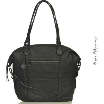 Kabelka Velká tote kabelka Aunts and Uncles z kůže Cabbage tmavě modrá