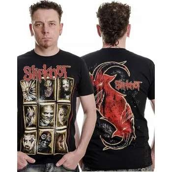 Pánská móda Slipknot tričko, New Masks, pánské M