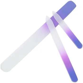 Set luxusních skleněných pilníků na nehty - 3 kusy Modrá