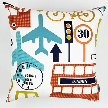 Dekorativní polštářek BYTEMA Dekorační povlak na polštář DOPRAVA 45 x 45 cm
