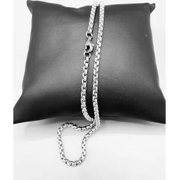 Řetízek Ocelový řetízek č. 40 lesklý (0,4 x 60 cm)