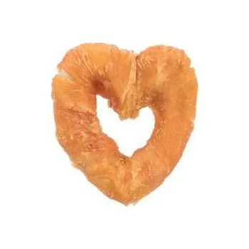 Pamlsek pro psa Denta Fun Chicken Heart, srdce z buvolí kůže omotané kuřecím masem 70 g,rychlé dodání