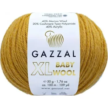 Příze Příze Baby Wool XL 842 kurkuma Gazzal