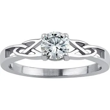 Prsten Lesklý prsten z chirurgické oceli v keltském stylu velikost obvod 63 mm RRC0139-obvod 63 mm