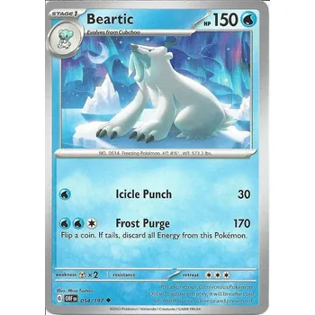 Sběratelská karetní hra Pokémon karta Beartic 054/197