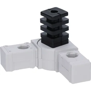 Stavební profil Plastová spojka - 180° rohový díl do profilu 30x30x2mm