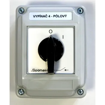 vypínač SPAMEL Spínač LK 16R/2.8210 16A 0-1 4p OB2 IP65 S120206