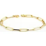 Luxusní zlatý náramek velká oka 20 cm ZLNA1211F + Dárek zdarma