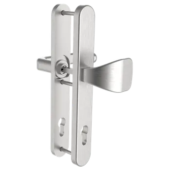 Dveřní kování ROSTEX Bezpečnostní kování BK 802 GRANDE Provedení: M PZ RE (klika pravá/madlo pro FAB), Rozteč: 90 mm