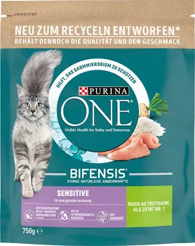 Krmivo pro kočku Purina One Cat Adult Sensitive Turkey/Rice