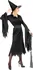 Karnevalový kostým Widmann Dámský kostým čarodějnice s černými šaty s rozparkem