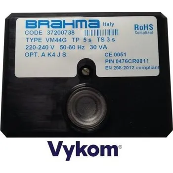 Příslušenství ke kotli Řídící a zapalovací automatika Brahma VM 44G, Tp 5s, Ts 3s