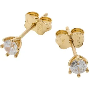 Náušnice Zlaté náušnice se zirkonem