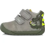 Chlapecké šedé kožené boty D.D.step S070-316A barefoot