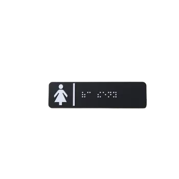 Informační tabulka MP - Piktogram Braillovo písmo "Dámy" - nalepovací 30 mm ANT - Antracit