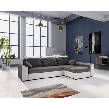 Sedací souprava Futura BUSH L/P šedá/bílá