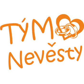 ON-DESIGN Potisk TÝM NEVĚSTY 3 Barva: fluorescenční oranžová, Velikost motivu: A5