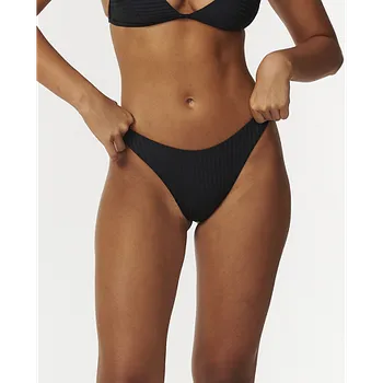 Dámská móda Plavky Rip Curl PREMIUM SURF HI LEG SKIMPY Black velikost L