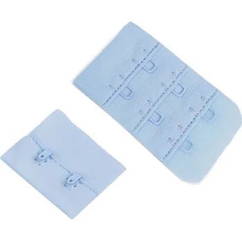 Zapínání na podprsenky, plyš šíře 32 mm dvouřadé Varianta: 4 modrá světlá, Balení: 1 pár