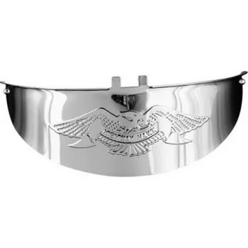 Chromovaný kšilt s orlicí na přední světlo chopper 14-16 cm (Chromované motodoplňky)