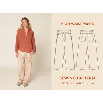 Snový svět Kalhoty s vysokým pasem - dámský střih - vel. 30-54