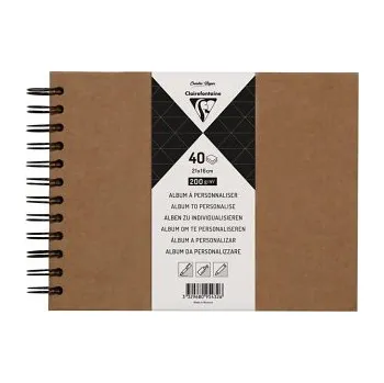 Fotoalbum Album s pevnými deskami 21x16cm Kraft (Album s pevnými deskami 21x16cm Kraft)