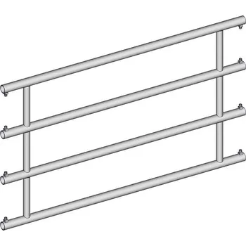 Střední část stájové 4-trubkové zábrany JOURDAIN EX4 délka 90 cm