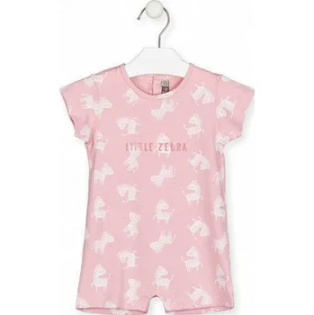 Kojenecký overall OVERAL LOSAN LETNÍ, MALÁ ZEBRA, RŮŽOVÝ Velikost: 92