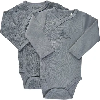 BODY FIXONI ZAVINOVACÍ 2 KS, SE ZVÍŘÁTKY, MODRÉ Velikost: 68