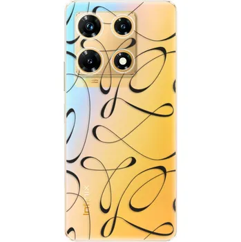 Telefonní příslušenství Odolné silikonové pouzdro iSaprio - Fancy - black - Infinix Note 30 PRO