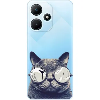 Pouzdro na mobilní telefon Odolné silikonové pouzdro iSaprio - Crazy Cat 01 - Infinix Hot 30i