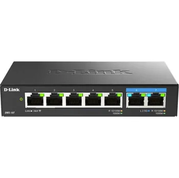 Počítačové příslušenství D-Link DMS-107/E 7-Port Multi-Gigabit Unmanaged Switch DMS-107/E