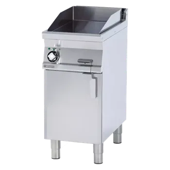 Grilovací deska 39x52 elektrická chromovaná hladká s podestavbou 400 V | RM - FTL-74ETS