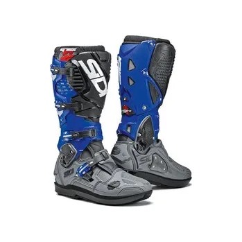 Moto obuv Mx Boty Sidi Crossfire 3 SRS Grey / Blue / Black, Velikost 47
