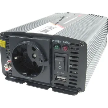 Měnič napětí Měnič napětí 12V/230V 600W, JYINS JYP-600, zásuvka EURO čistá sinus.
