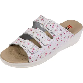 Pracovní obuv Buxa Dámská zdravotní obuv MED16 růžové květy Velikost: 38
