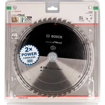 Pilový kotouč BOSCH Pilový kotouč Standard for Wood 254×30 T48 (2608842239)
