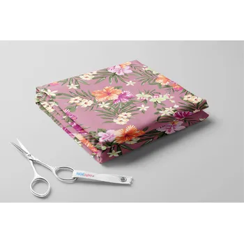 Softshell zimní, Květy ibišku Barva: Starorůžová