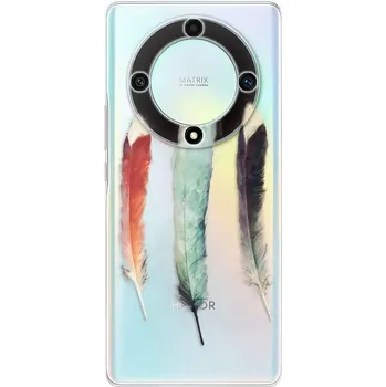 Pouzdro na mobilní telefon Odolné silikonové pouzdro iSaprio - Three Feathers - Honor Magic5 Lite 5G