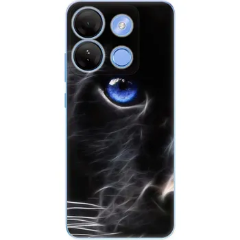 Pouzdro na mobilní telefon Odolné silikonové pouzdro iSaprio - Black Puma - Infinix Smart 7