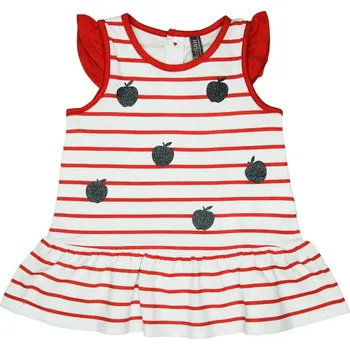 Kojenecké šaty LOSAN ŠATY LOSAN, S JABLÍČKY, ČERVENÉ Velikost: 92
