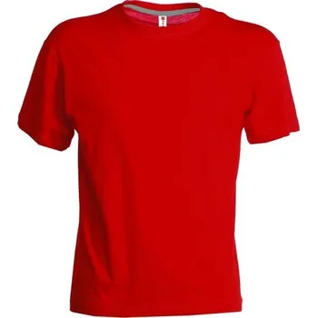 Pánská móda PAYPERWEAR Tričko s krátkým rukávem SUNSET, výztuhy ramen - 3XL / Červená