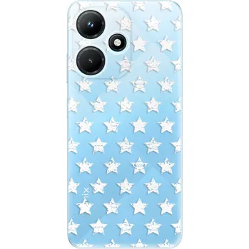 Pouzdro na mobilní telefon Odolné silikonové pouzdro iSaprio - Stars Pattern - white - Infinix Hot 30i