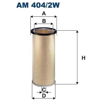 Vzduchový filtr Filtr - sekundární vzduch FILTRON AM 404/2W