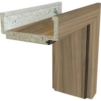 Zárubeň Obložková zárubeň Solodoor 80 P šířka 80 mm ořech